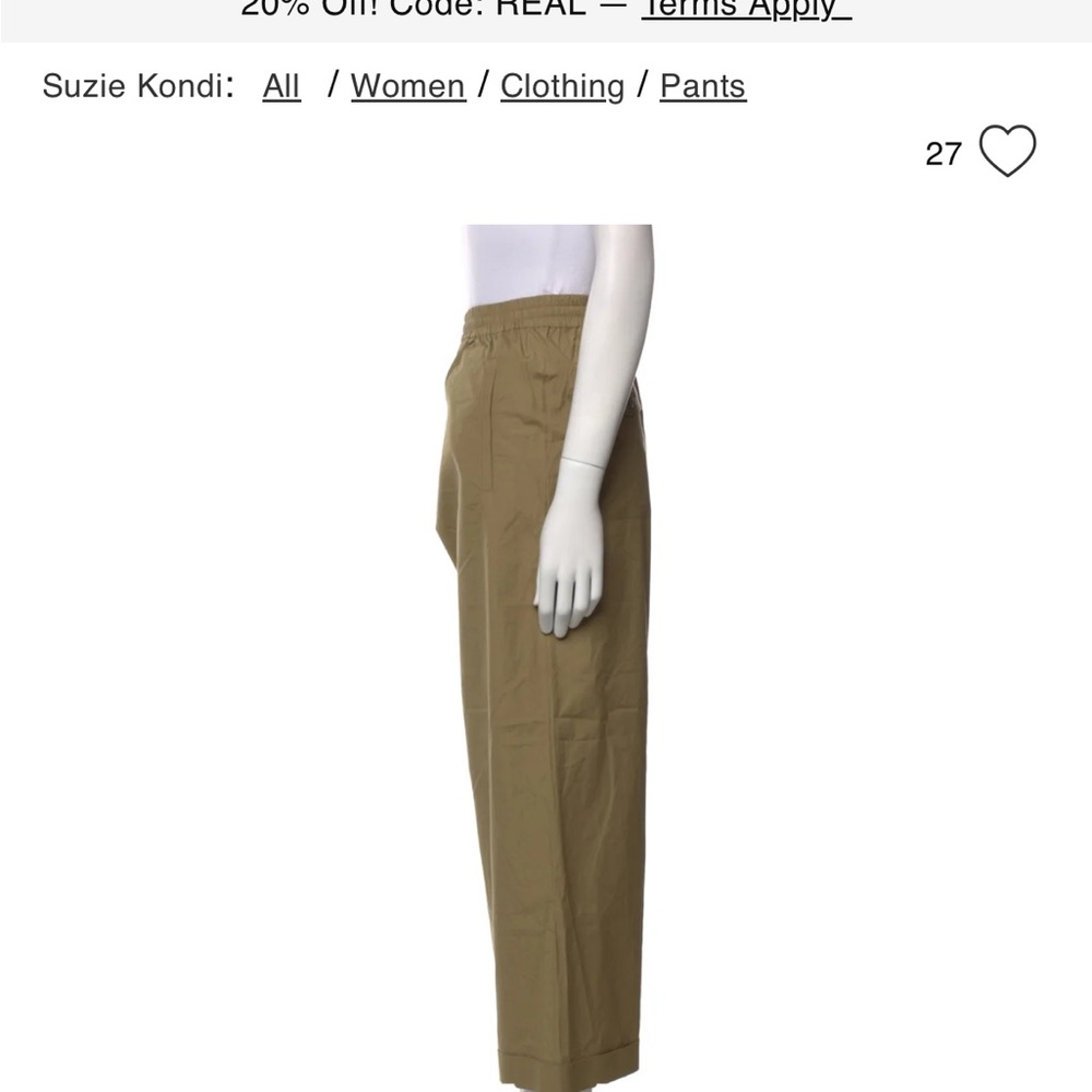 Suzi Kondi army green Ankle Pants